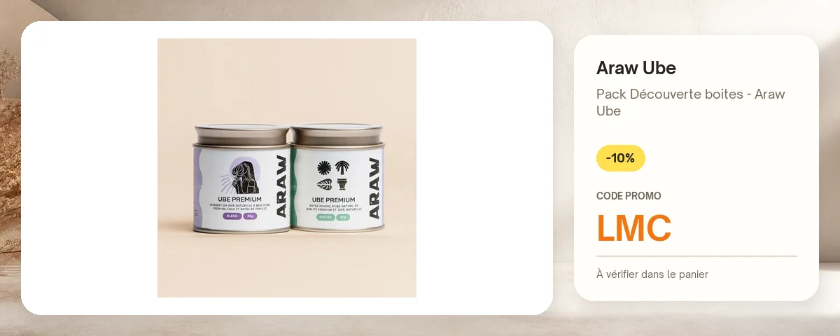 Pack Découverte boites - Araw Ube de Araw Ube avec le code promo LMC