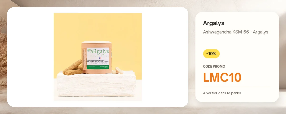 Ashwagandha KSM-66 - Argalys de Argalys avec le code promo LMC10