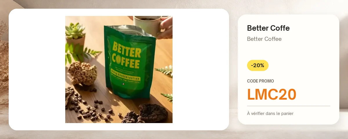 Better Coffee de Better Coffe avec le code promo LMC20
