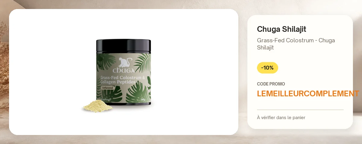 Grass-Fed Colostrum - Chuga Shilajit de Chuga Shilajit avec le code promo LEMEILLEURCOMPLEMENT