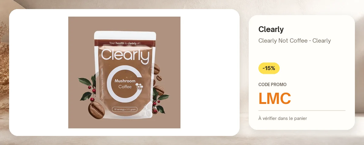 Clearly Not Coffee - Clearly de Clearly avec le code promo LMC