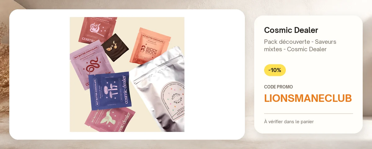 Pack découverte - Saveurs mixtes - Cosmic Dealer de Cosmic Dealer avec le code promo LIONSMANECLUB