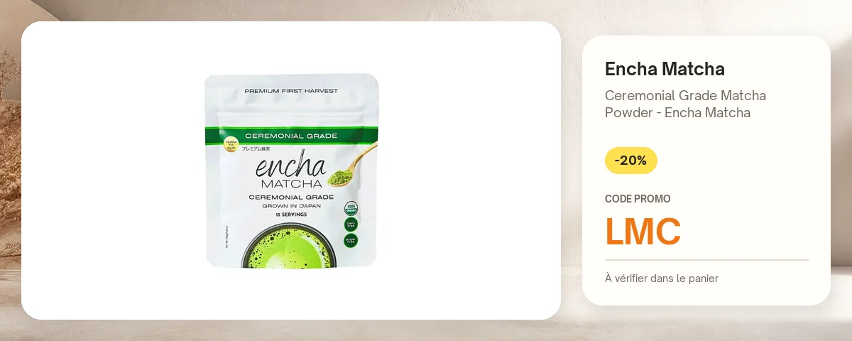 Ceremonial Grade Matcha Powder - Encha Matcha de Encha Matcha avec le code promo LMC