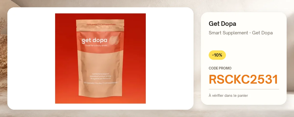 Smart Supplement - Get Dopa de Get Dopa avec le code promo RSCKC2531