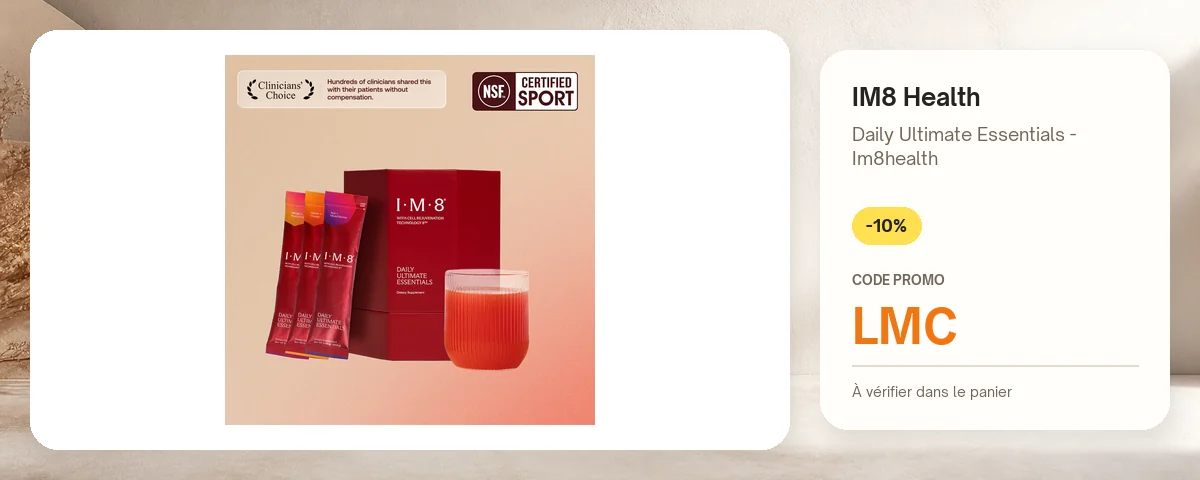 Daily Ultimate Essentials - Im8health de IM8 Health avec le code promo LMC
