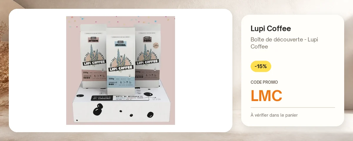 Boîte de découverte - Lupi Coffee de Lupi Coffee avec le code promo LMC