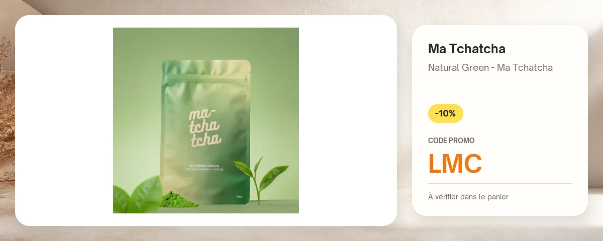 Natural Green - Ma Tchatcha de Ma Tchatcha avec le code promo LMC