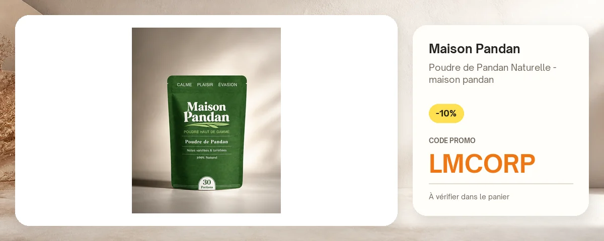 Poudre de Pandan Naturelle - maison pandan de Maison Pandan avec le code promo LMCORP