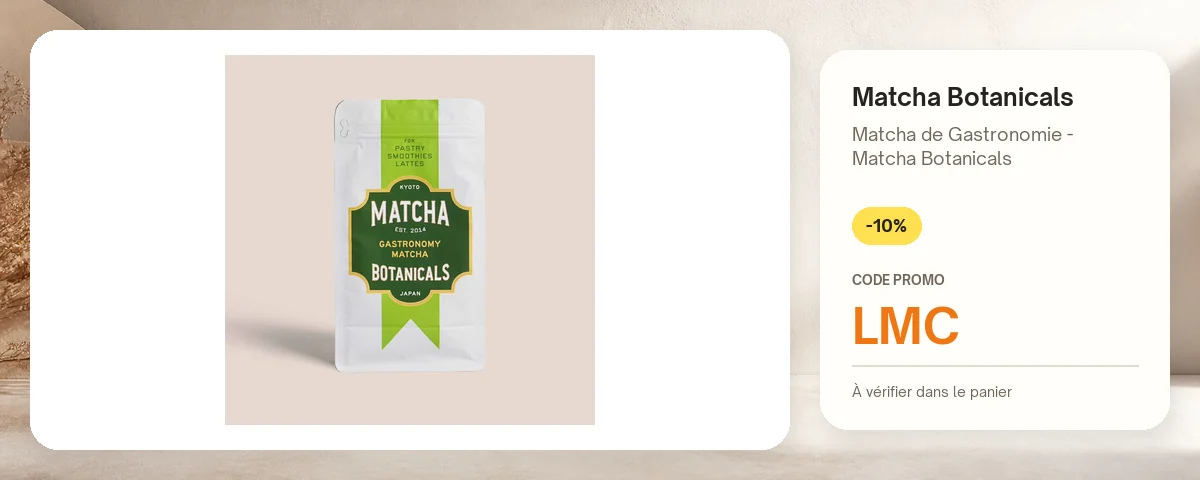 Matcha de Gastronomie - Matcha Botanicals de Matcha Botanicals avec le code promo LMC