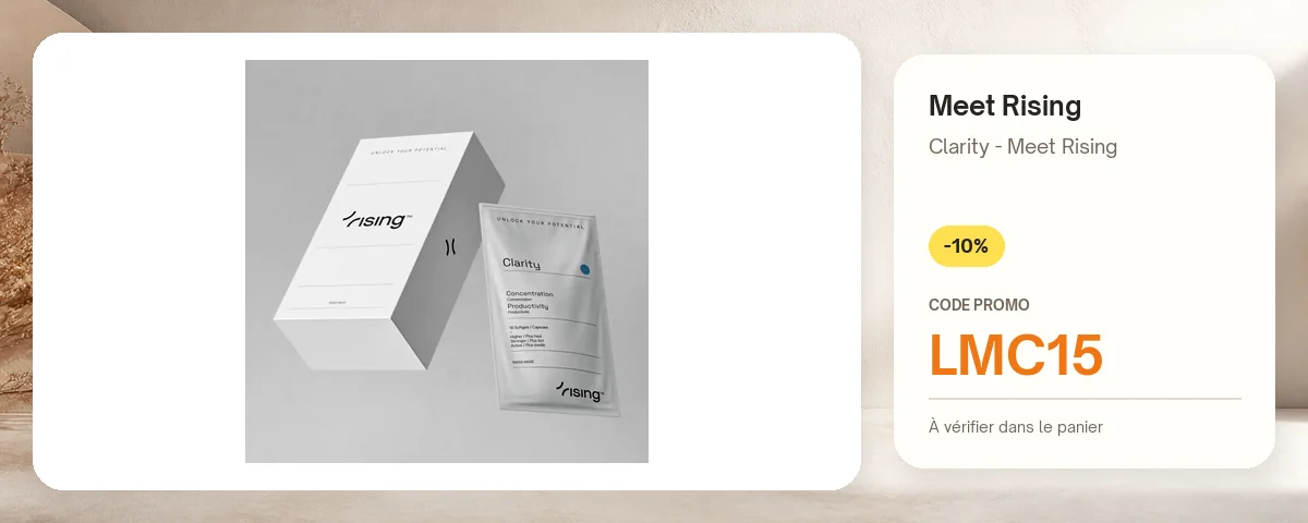 Clarity - Meet Rising de Meet Rising avec le code promo LMC15