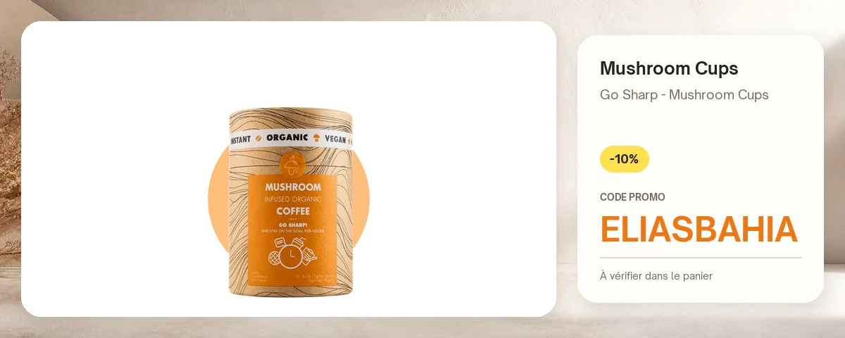Go Sharp - Mushroom Cups de Mushroom Cups avec le code promo ELIASBAHIA