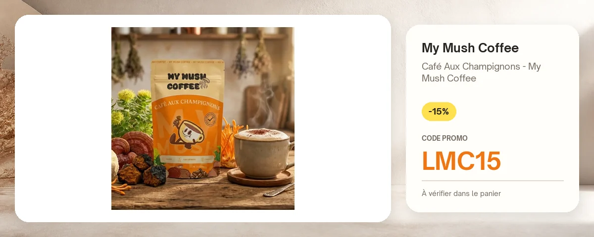 Café Aux Champignons - My Mush Coffee de My Mush Coffee avec le code promo LMC15