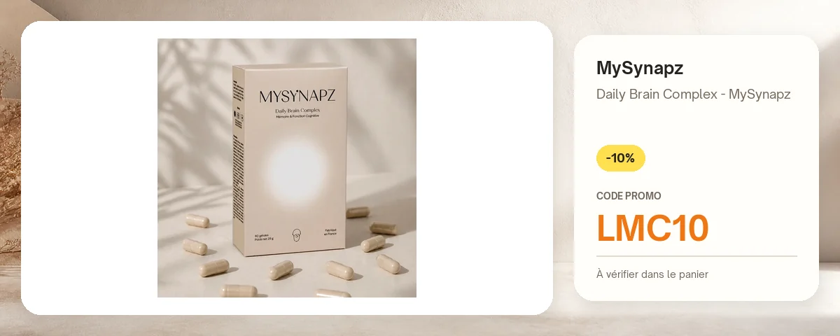 Daily Brain Complex - MySynapz de MySynapz avec le code promo LMC10