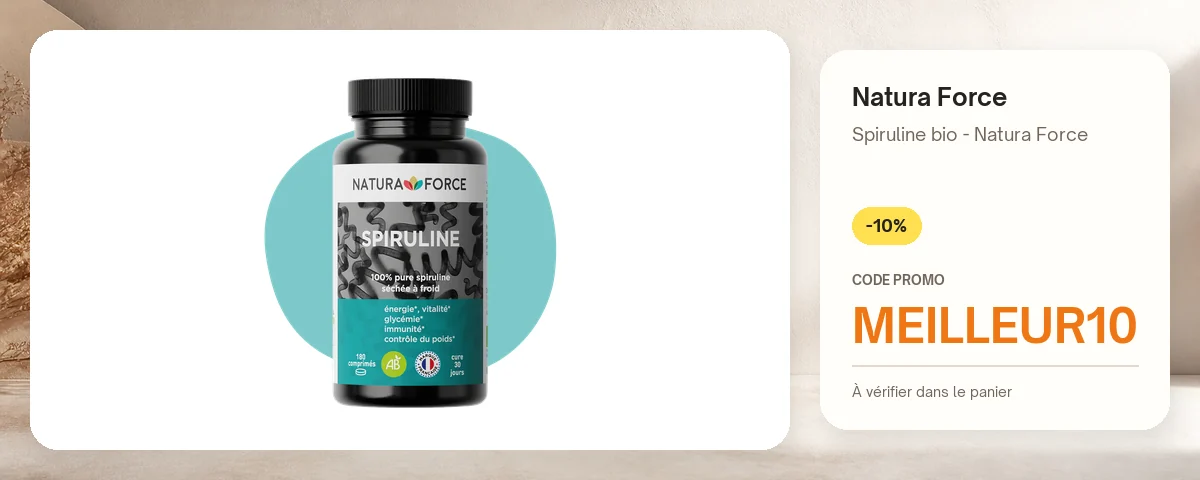 Spiruline bio - Natura Force de Natura Force avec le code promo MEILLEUR10
