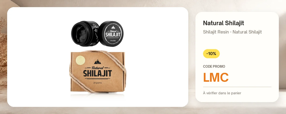 Shilajit Resin - Natural Shilajit de Natural Shilajit avec le code promo LMC