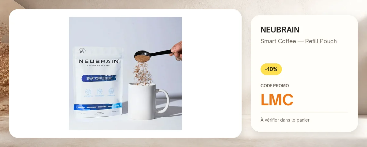 Smart Coffee — Refill Pouch de NEUBRAIN avec le code promo LMC