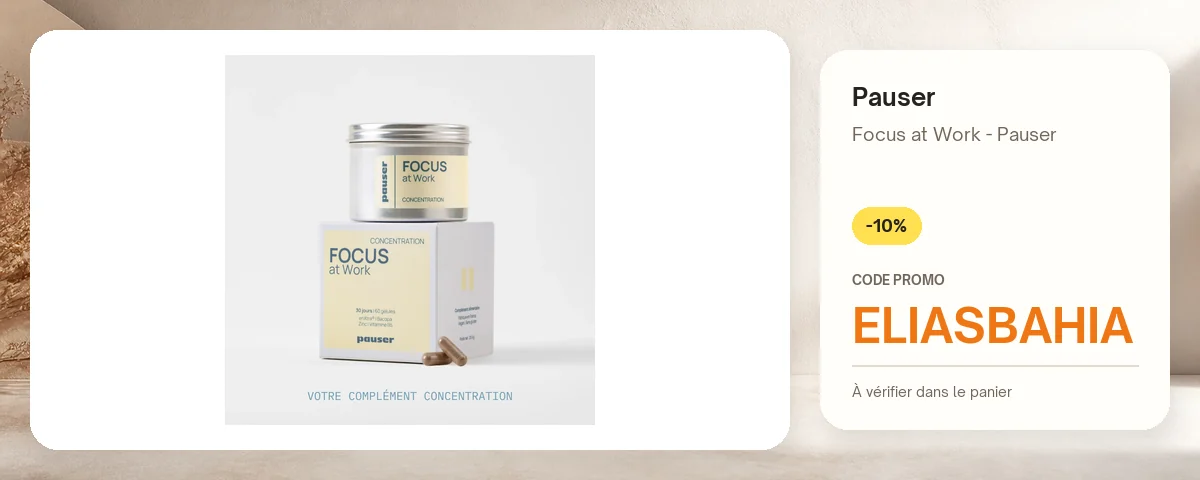 Focus at Work - Pauser de Pauser avec le code promo ELIASBAHIA
