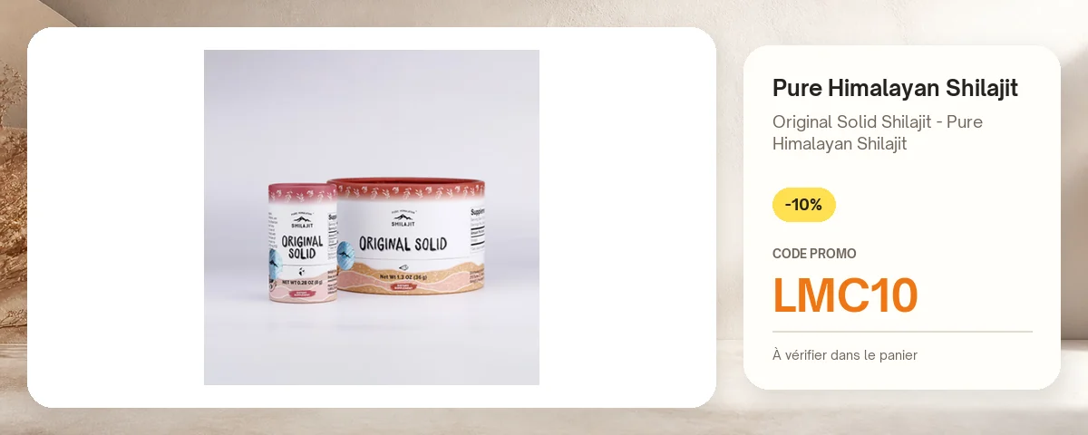 Original Solid Shilajit - Pure Himalayan Shilajit de Pure Himalayan Shilajit avec le code promo LMC10