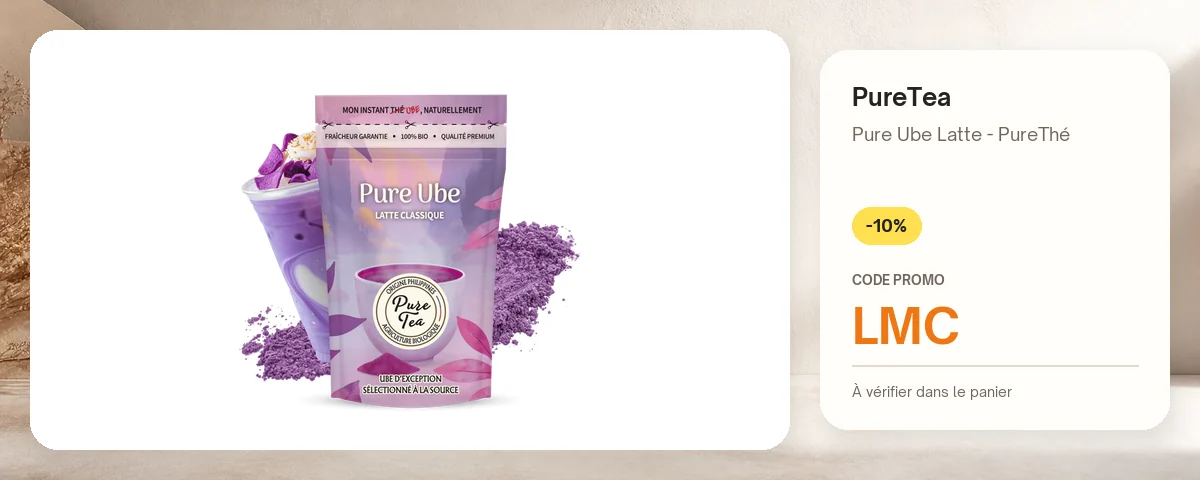 Pure Ube Latte - PureThé de PureTea avec le code promo LMC