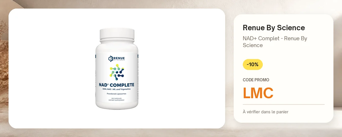 NAD+ Complet - Renue By Science de Renue By Science avec le code promo LMC