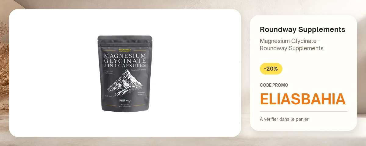 Magnesium Glycinate - Roundway Supplements de Roundway Supplements avec le code promo ELIASBAHIA
