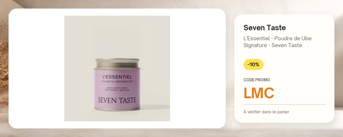 L'Essentiel - Poudre de Ube Signature - Seven Taste de Seven Taste avec le code promo LMC