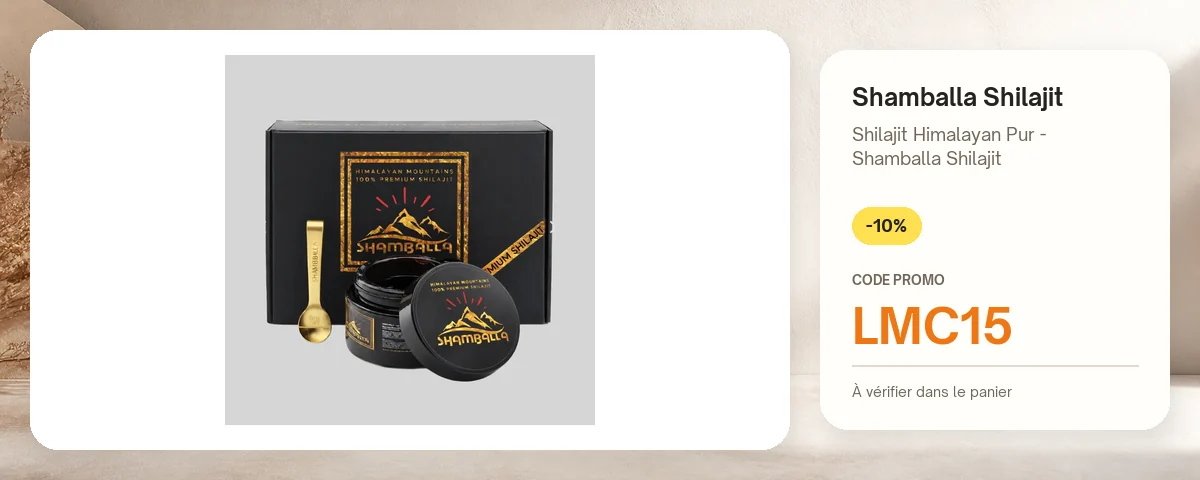Shilajit Himalayan Pur - Shamballa Shilajit de Shamballa Shilajit avec le code promo LMC15