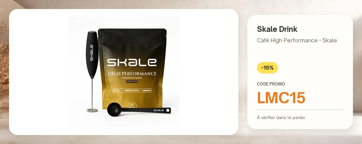 Café High Performance - Skale de Skale Drink avec le code promo LMC15
