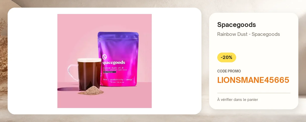 Rainbow Dust - Spacegoods de Spacegoods avec le code promo LIONSMANE45665