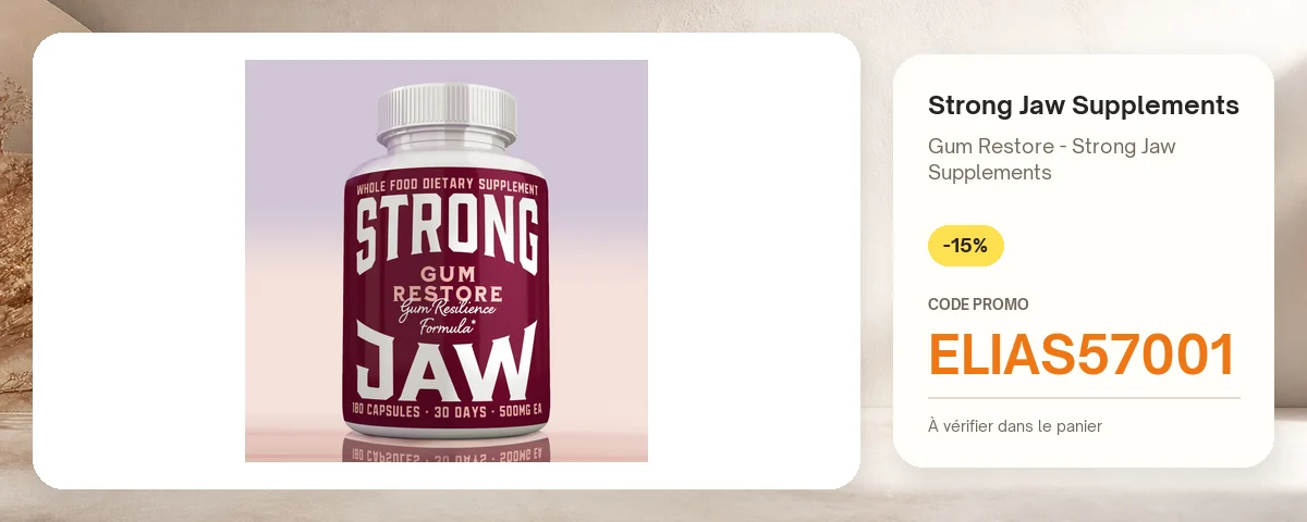 Gum Restore - Strong Jaw Supplements de Strong Jaw Supplements avec le code promo ELIAS57001