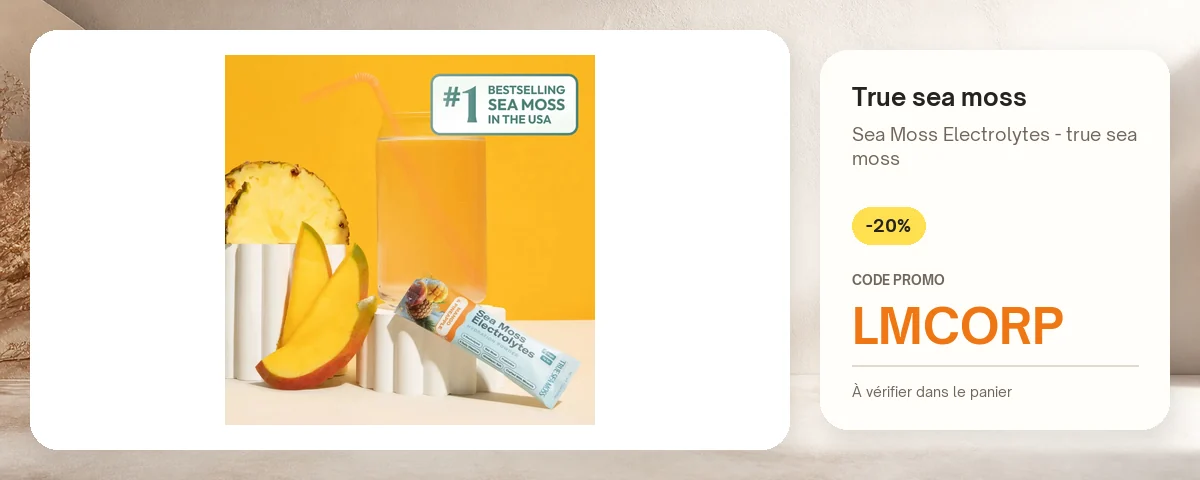 Sea Moss Electrolytes - true sea moss de True sea moss avec le code promo LMCORP