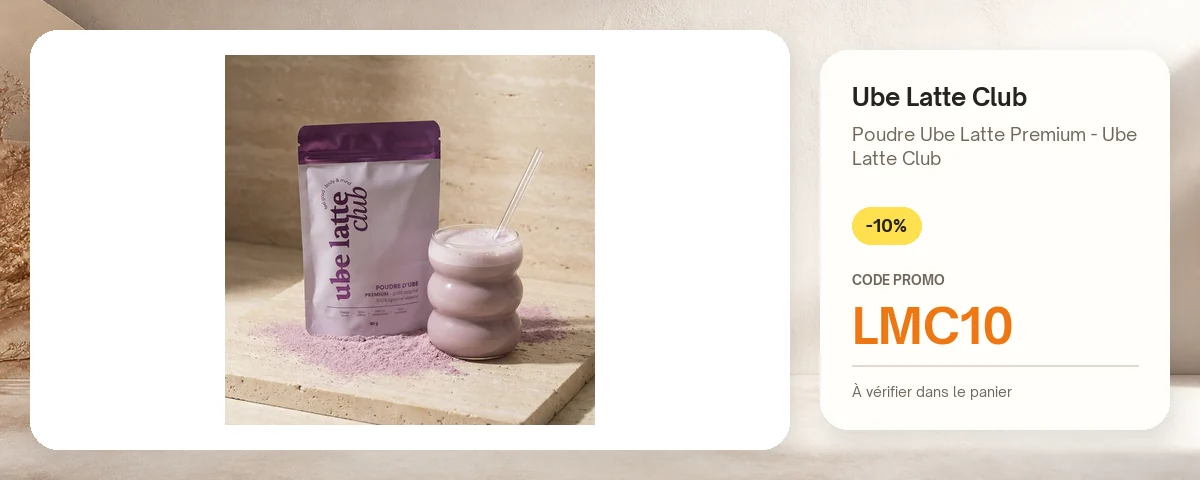 Poudre Ube Latte Premium - Ube Latte Club de Ube Latte Club avec le code promo LMC10